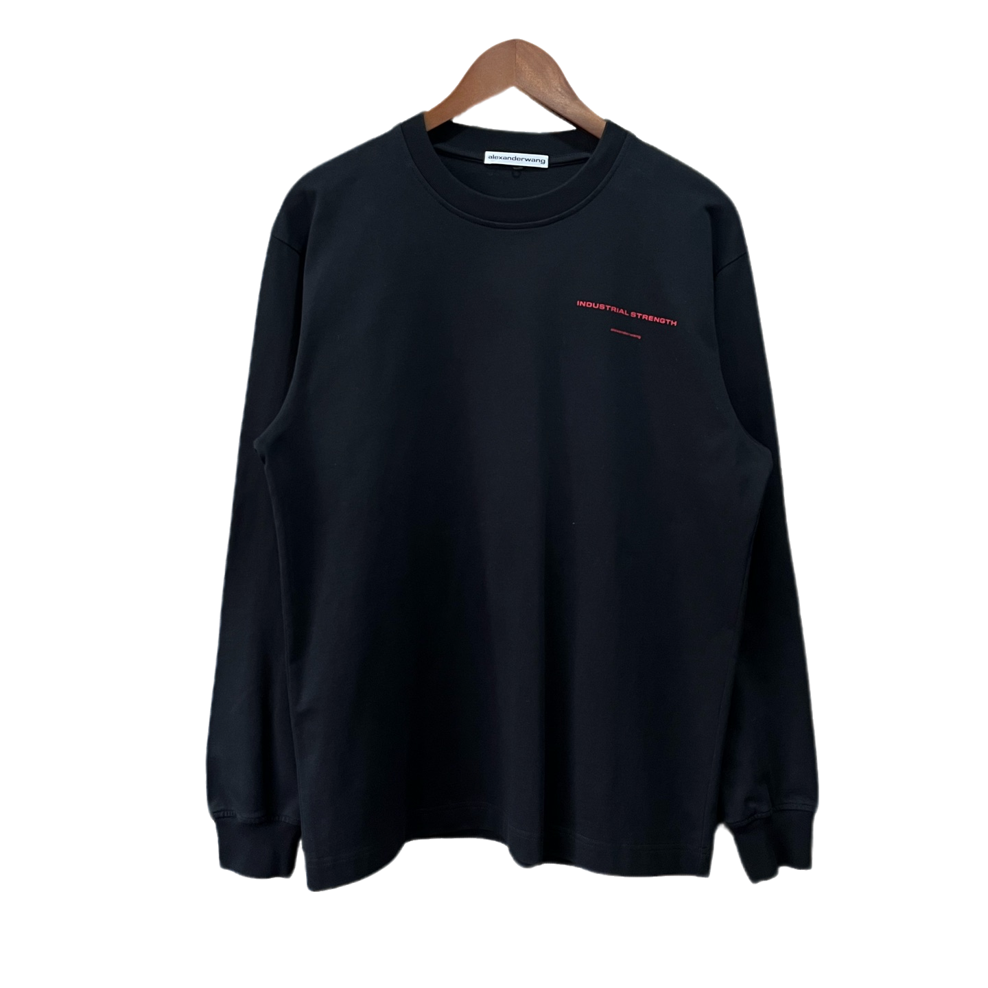 99新 Alexander McQueen/亚历山大·麦昆 黑色长袖T恤s码 X0680