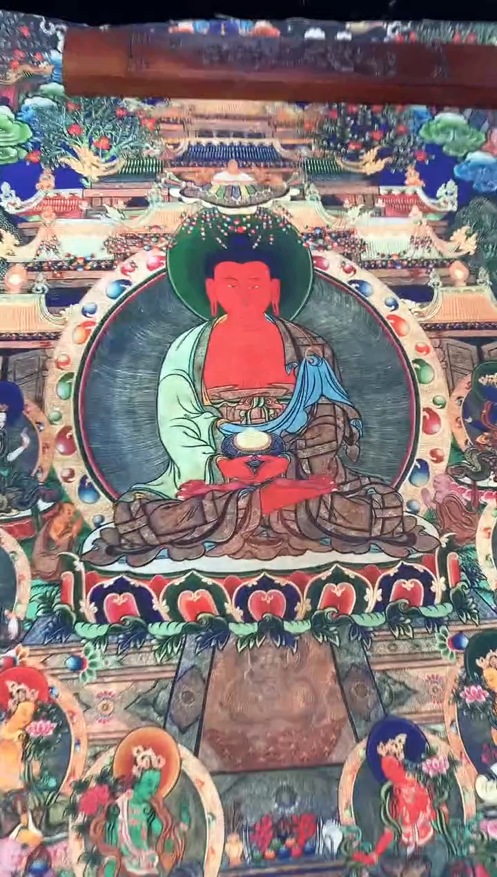 卷轴画090药师佛