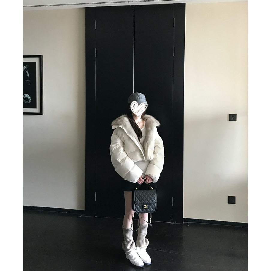 轻绒欧包 毛毛设计超蓬松毛领棉服外套女冬季款宽松保暖厚款棉衣