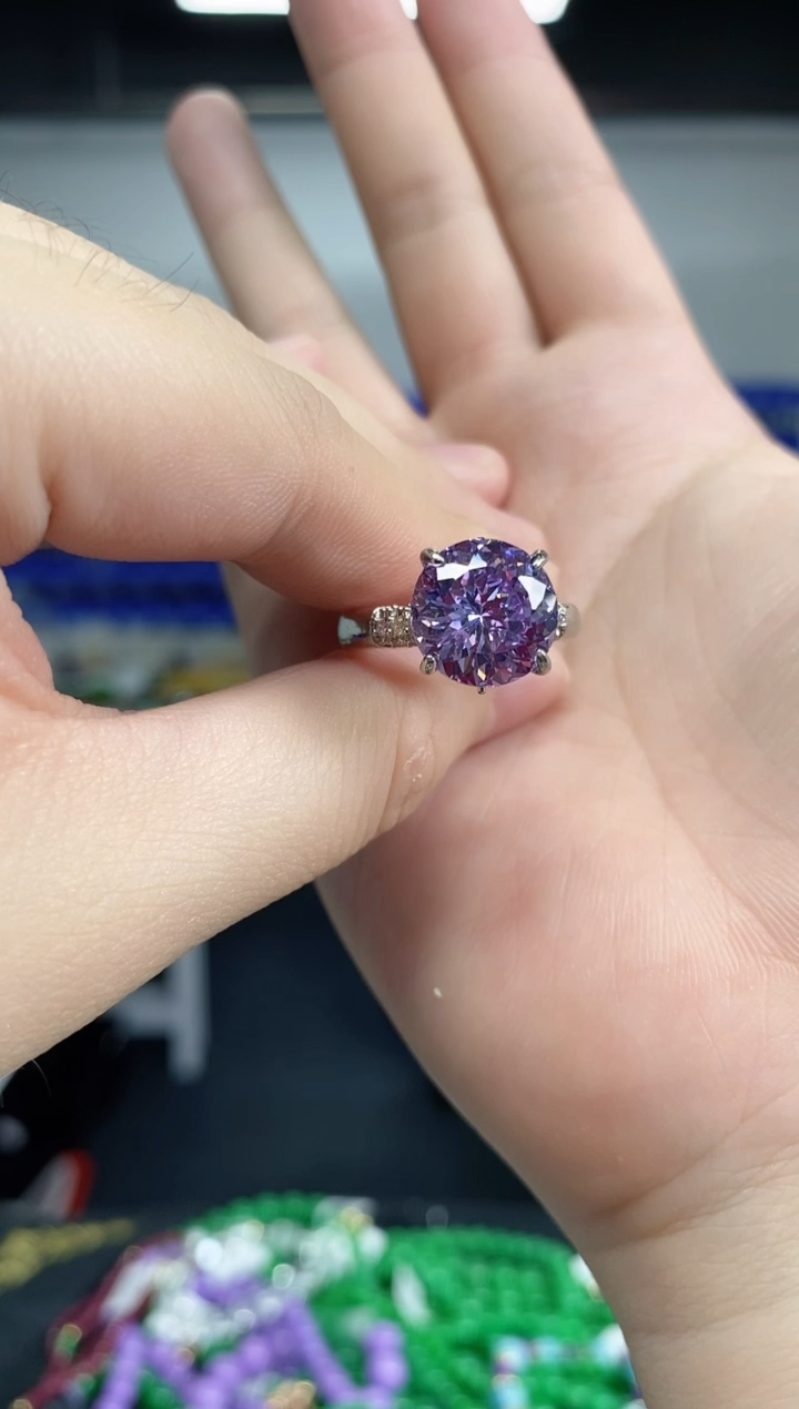 水晶戒指未镶嵌闪购链接多样性发其一颜色微差