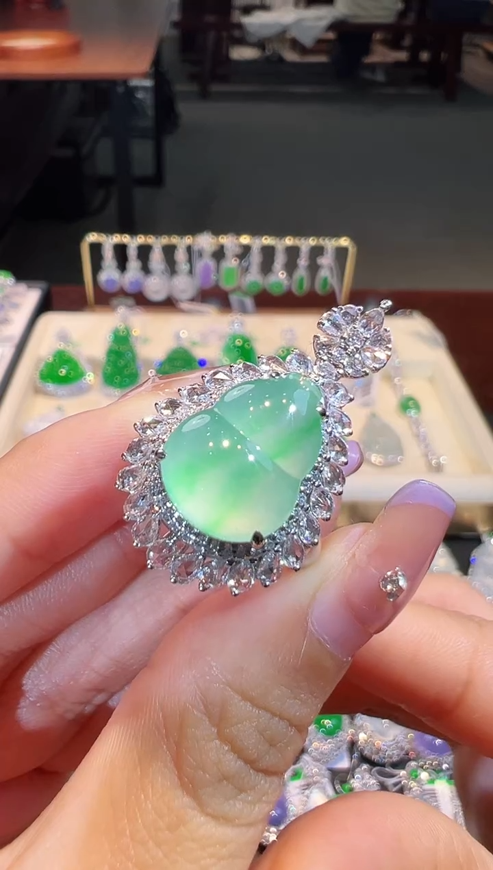 【闪购商品】翡翠戒指18K金镶嵌两用款