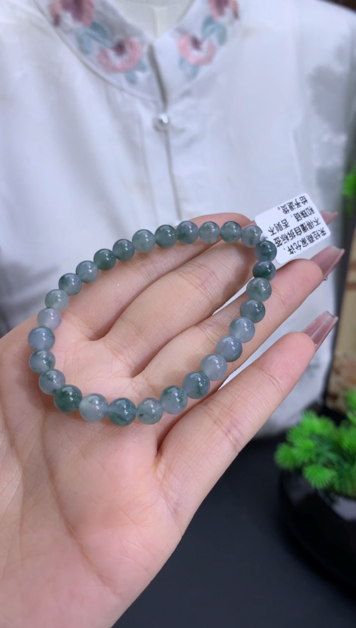 未镶嵌翡翠手链卡6-6.4mm