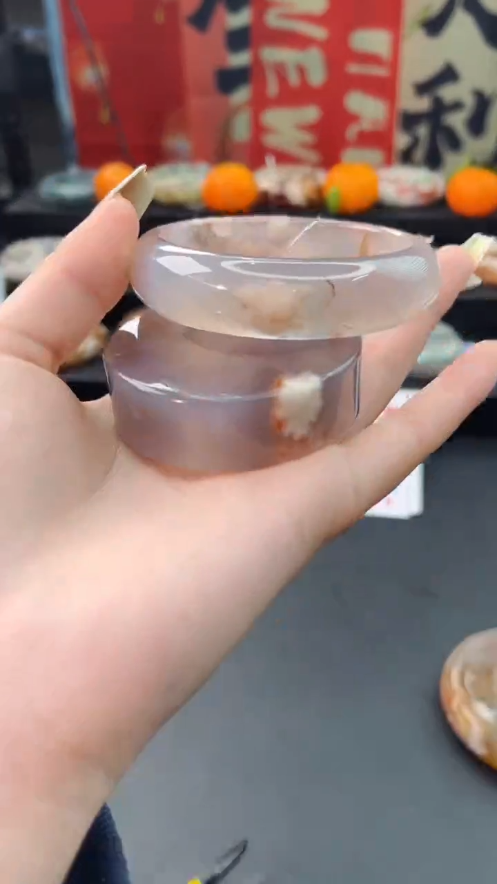 【闪购商品】石英质玉手镯未镶嵌赠送镯心（58圈口）