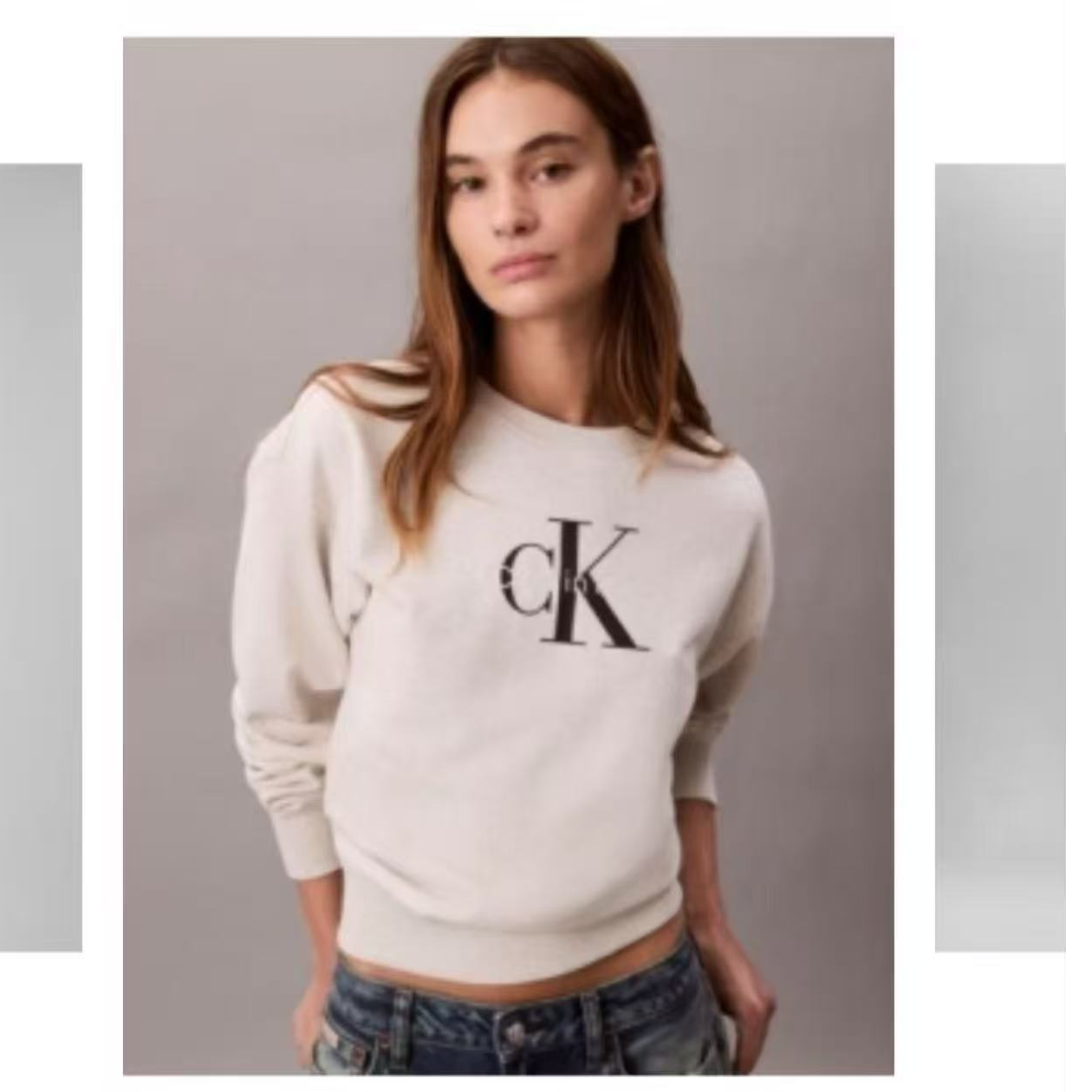 Calvin Klein/卡尔文·克雷恩CK 卫衣字母圆领卫衣 N