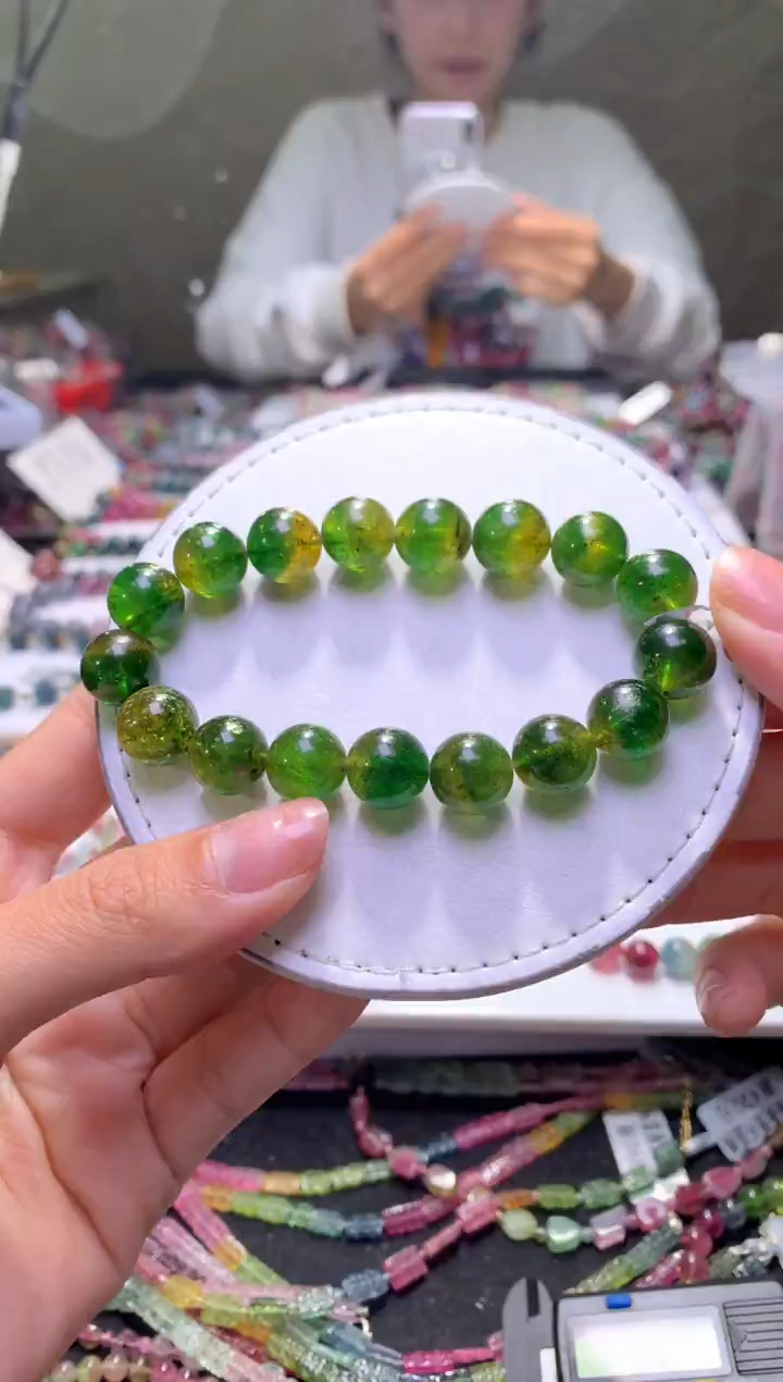 未镶嵌手串碧玺A89【天然碧玺】