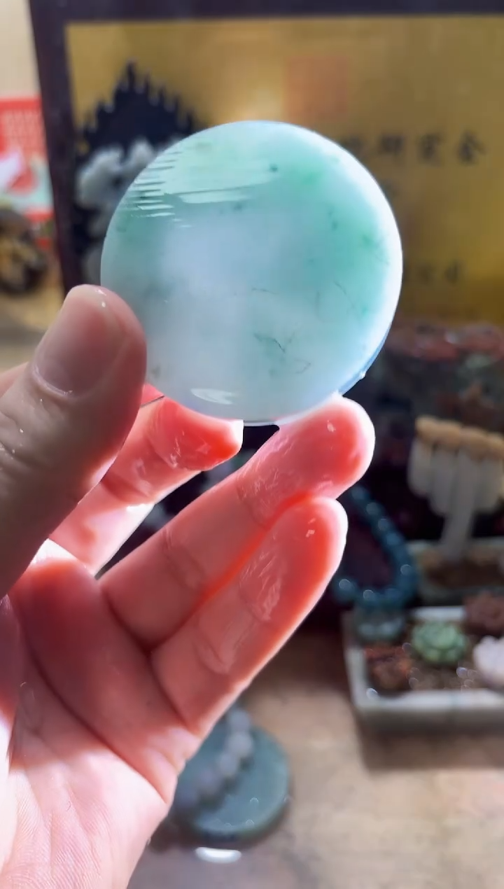 未镶嵌挂件翡翠A货常星8144