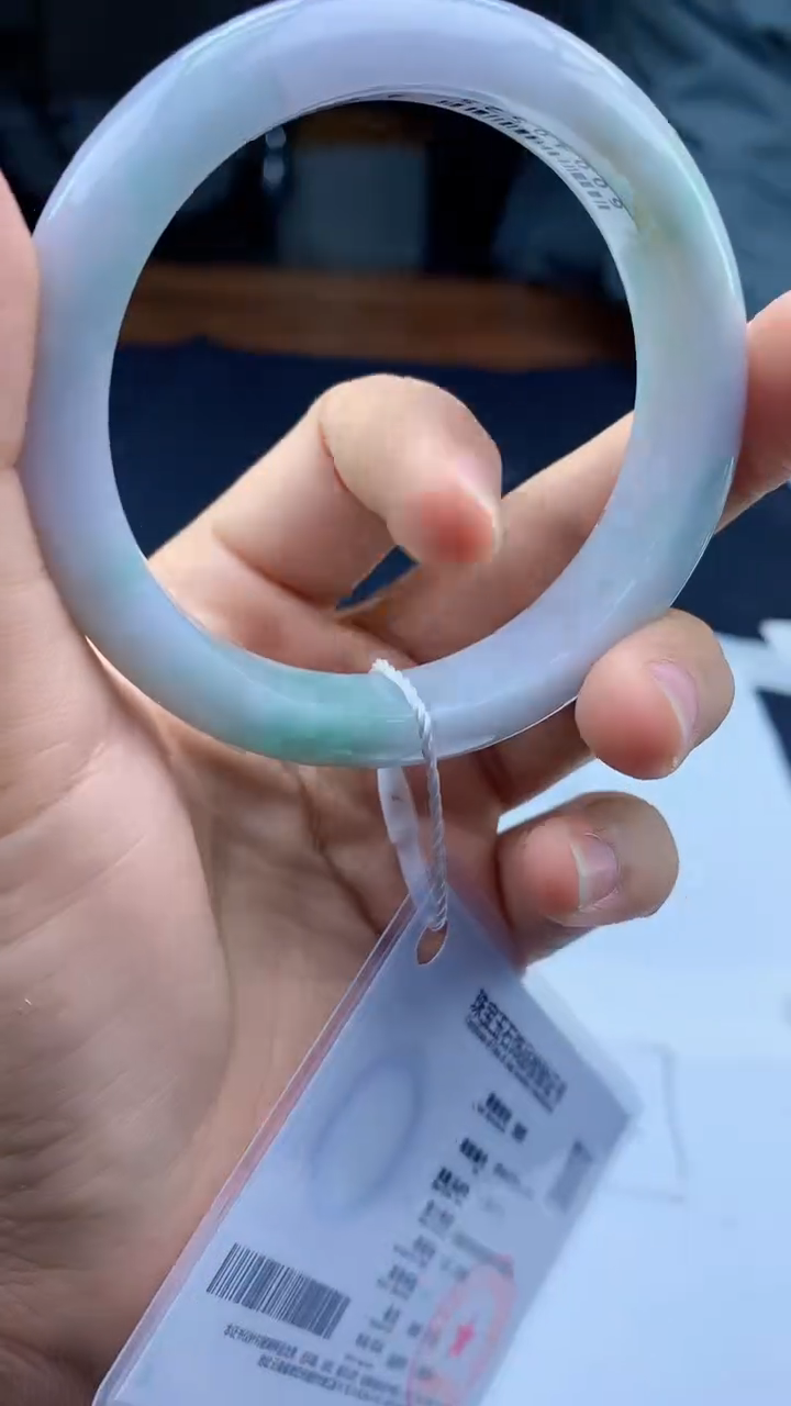 翡翠手镯未镶嵌天然缅甸A货翡翠手镯79