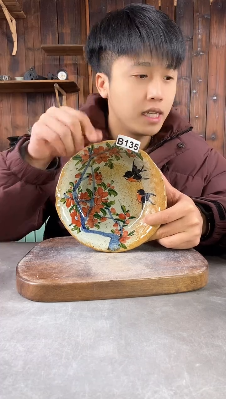 【闪购商品】碗135，手工手绘，新年快乐！