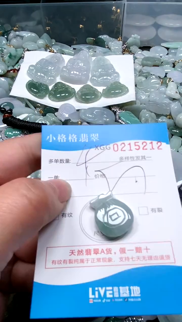 【闪购商品】翡翠颈饰未镶嵌闪购商品0215212多样性