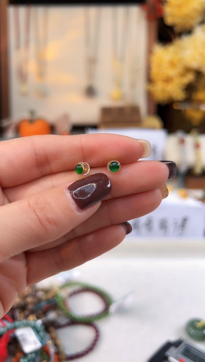 【闪购商品】翡翠吊坠18K金镶嵌@@E9100H016474