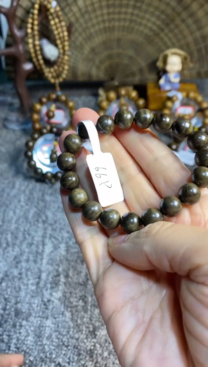 【闪购商品】阴沉木手串/手链乌木水波纹1.0/19手串
