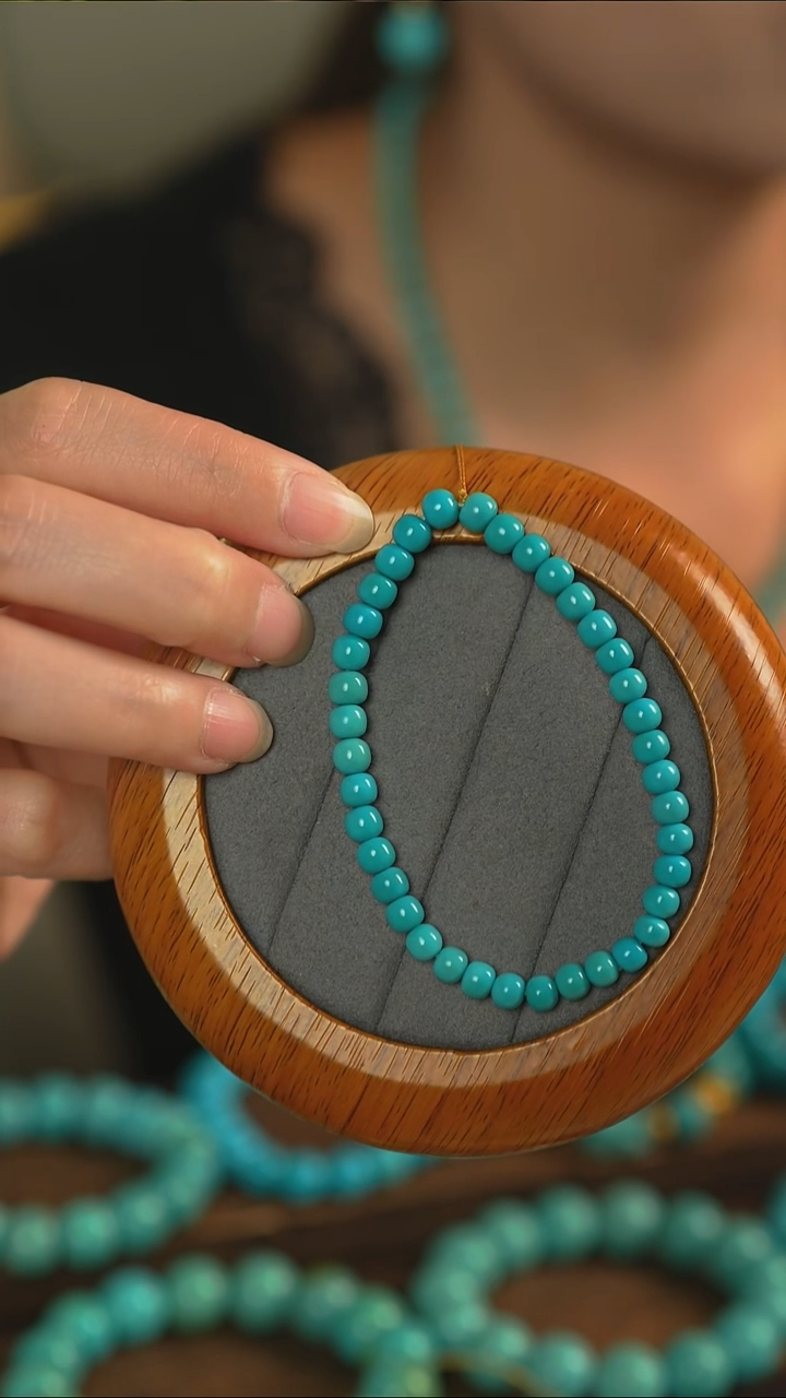 未镶嵌绿松石手串老型