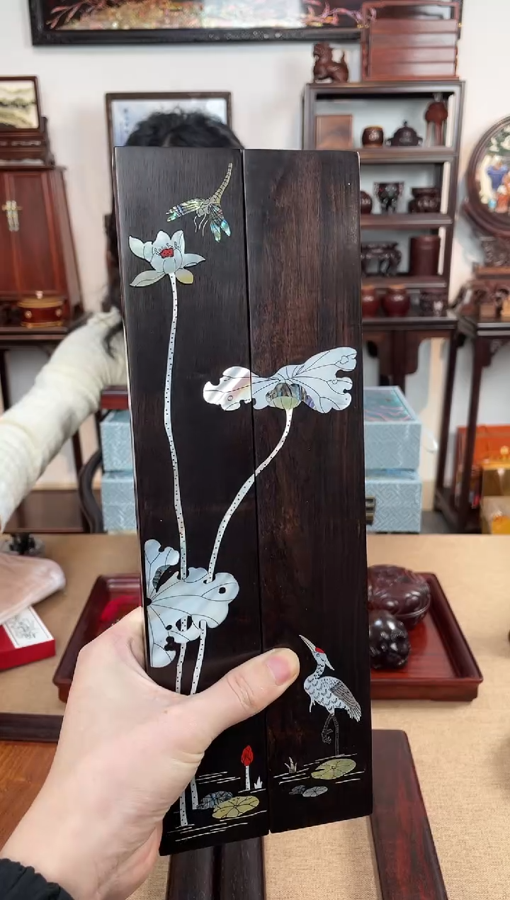 黑酸枝木类成套家具镇尺