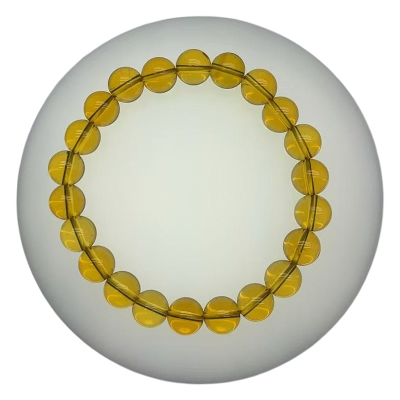 老姜黄手串8mm全净体经典时尚款