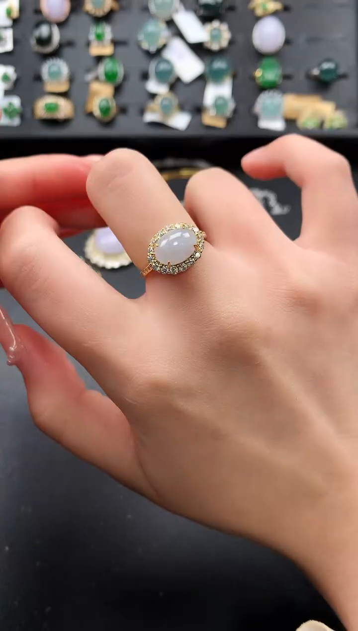 【闪购商品】翡翠戒指银S925镶嵌521421124