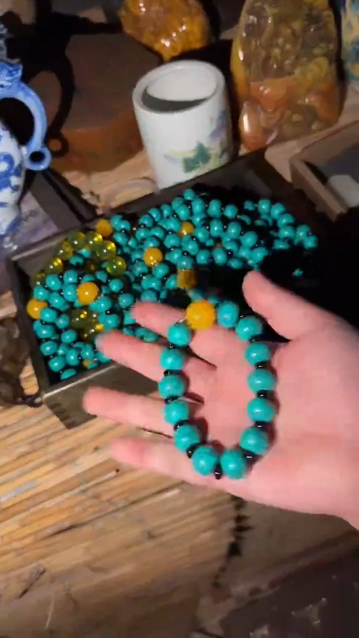 香榧木镶嵌手串1111