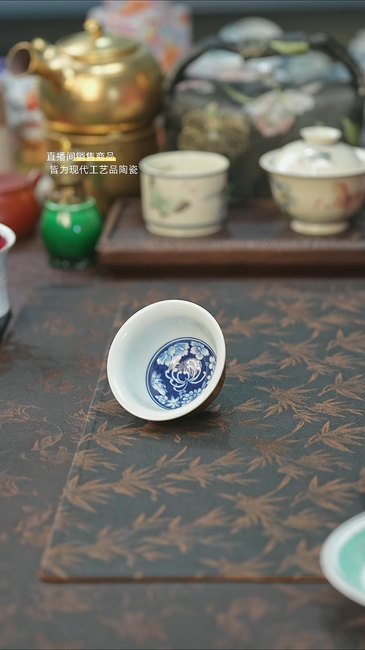 景德镇陶瓷杯碗柴烧多人