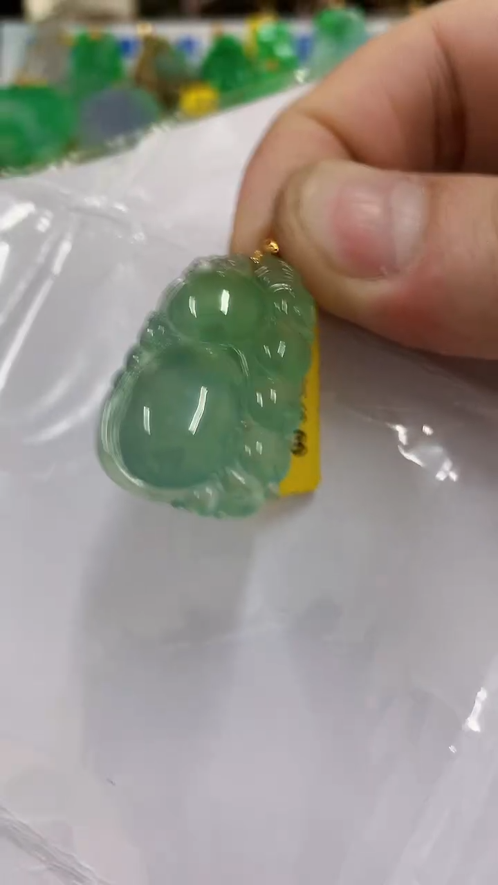 【闪购商品】翡翠18K金镶嵌吊坠(不含链)挂件