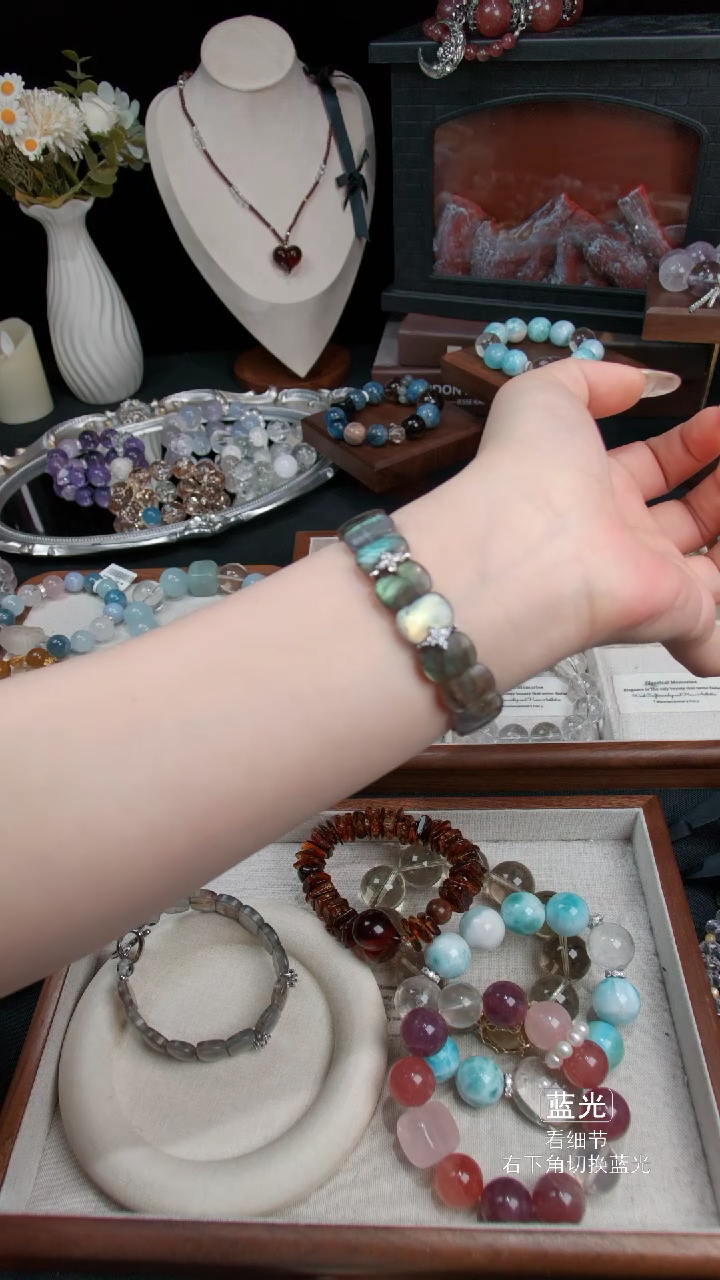 未镶嵌手链月光石023多样性发货 发其一