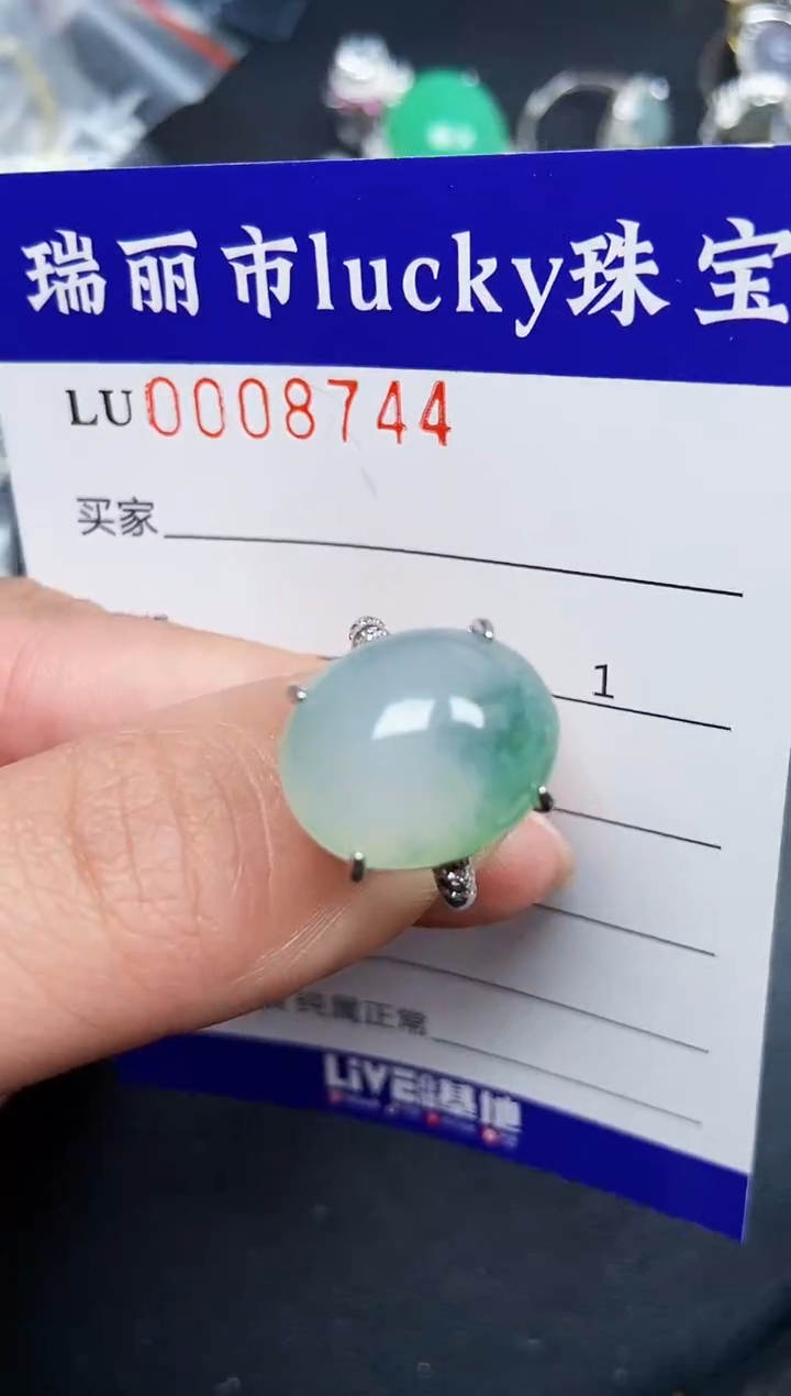 【闪购商品】翡翠颈饰银S925镶嵌8744