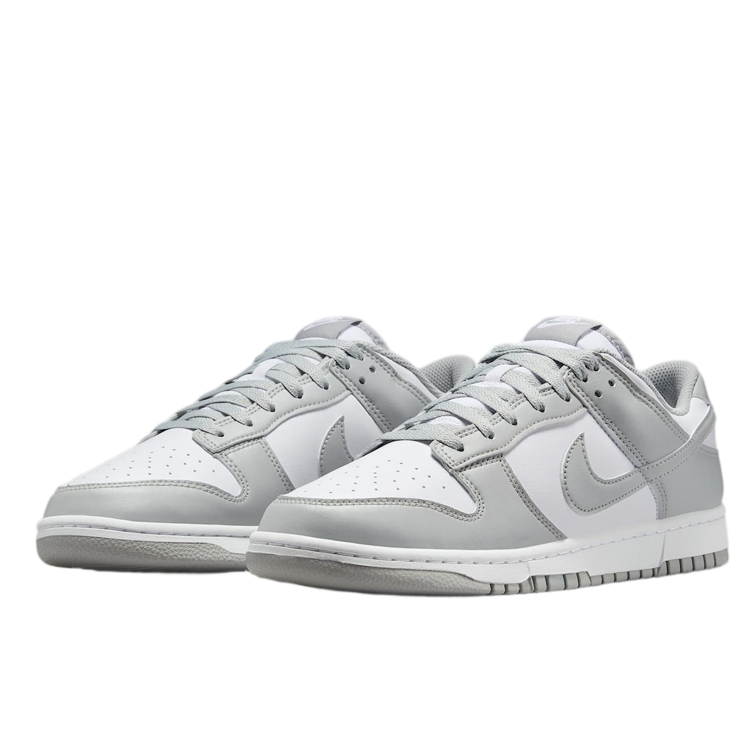 NIKE/耐克官方男款白灰dunk low经典时尚低帮休闲板鞋-HF5441-105