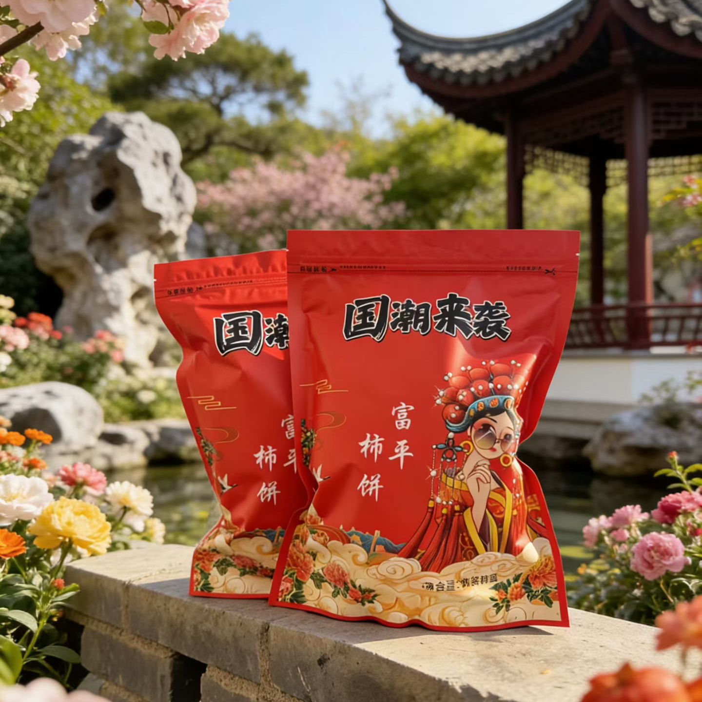 陕西正宗富平吊柿饼自然糖霜软糯流心蜜汁鲜甜农家产地直发