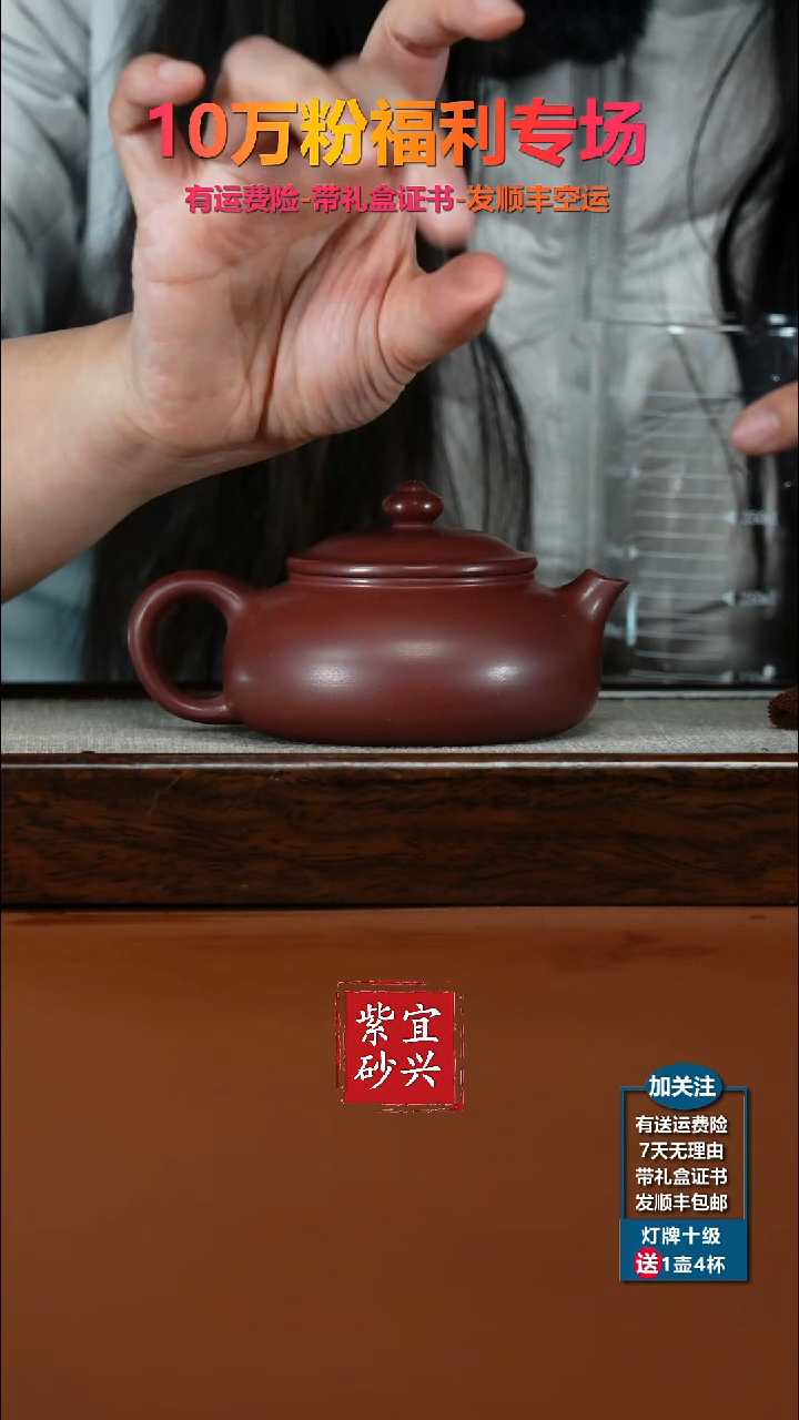 茶壶紫砂李传荣S级龙血砂光素寒江180CC