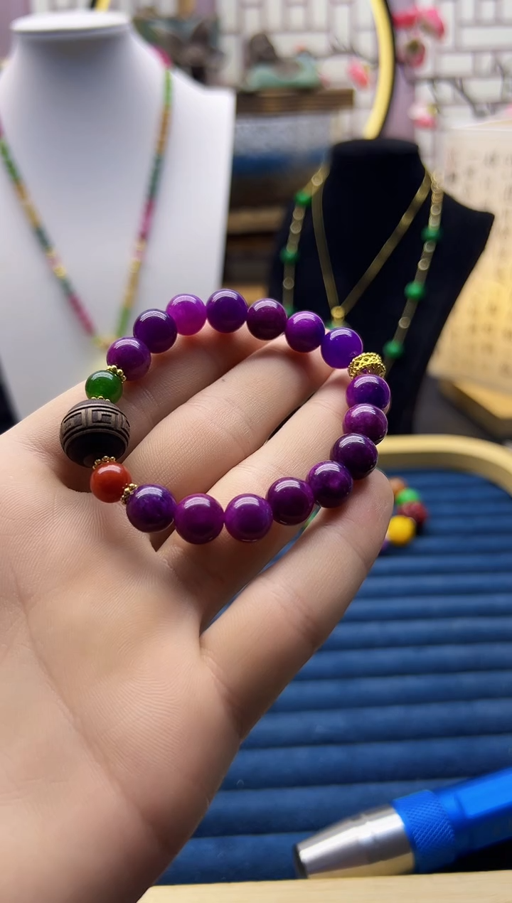 【闪购商品】苏纪石（舒俱来）手链14K金镶嵌S07