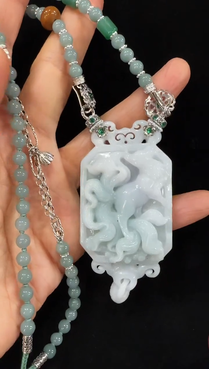 颈饰未镶嵌翡翠国风