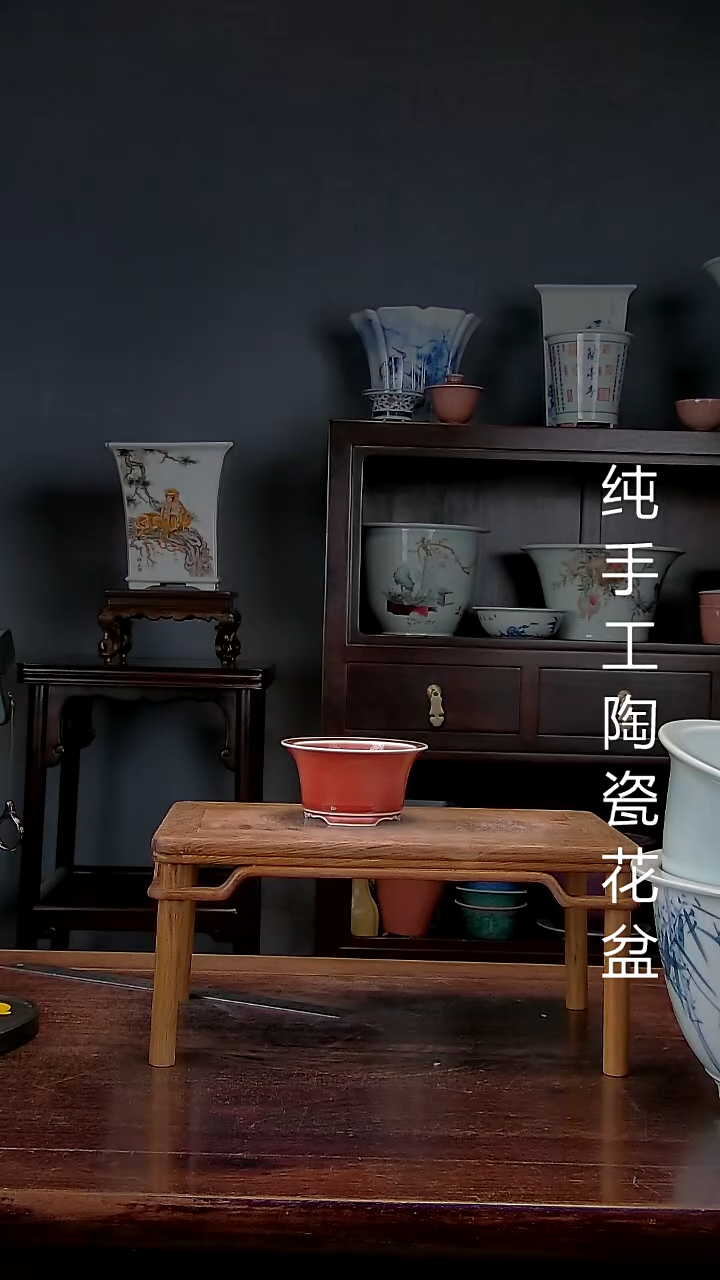 景德镇陶瓷手工花盆