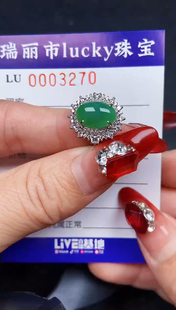 【闪购商品】翡翠颈饰银S925镶嵌3270