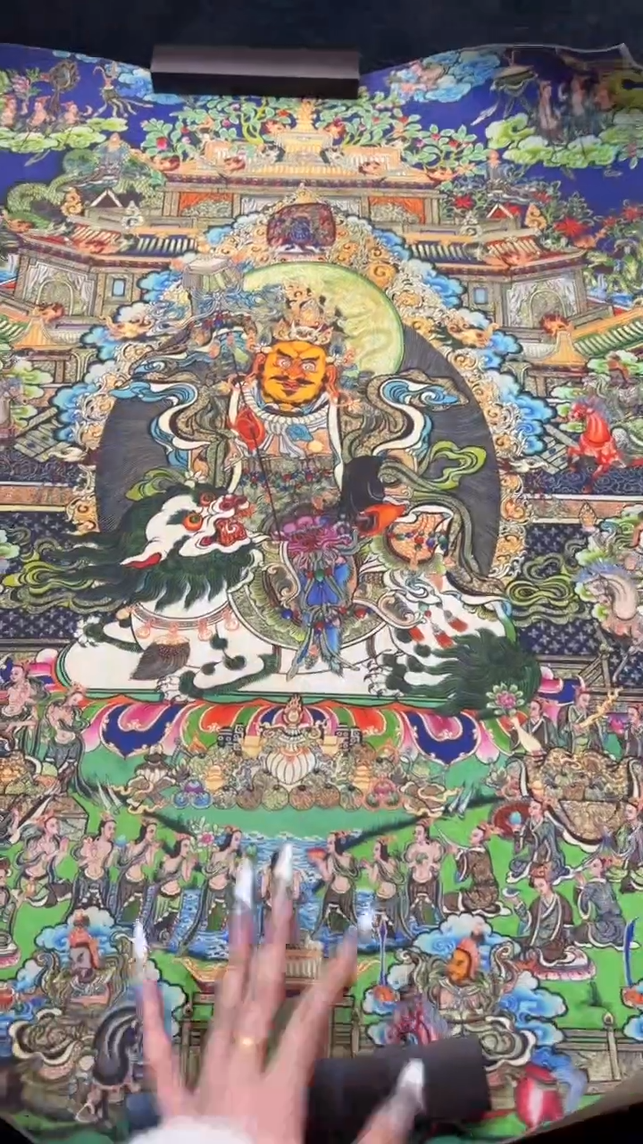 装裱画手绘唐卡藏艺阁 TK16099