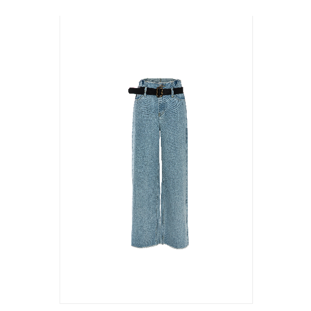 全新未使用  毛边褶皱牛仔裤 TP019692