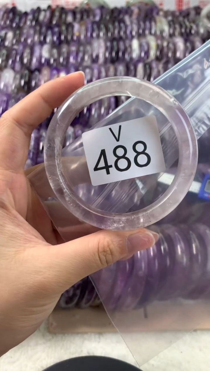 【闪购商品】水晶水晶手镯V未镶嵌488-60