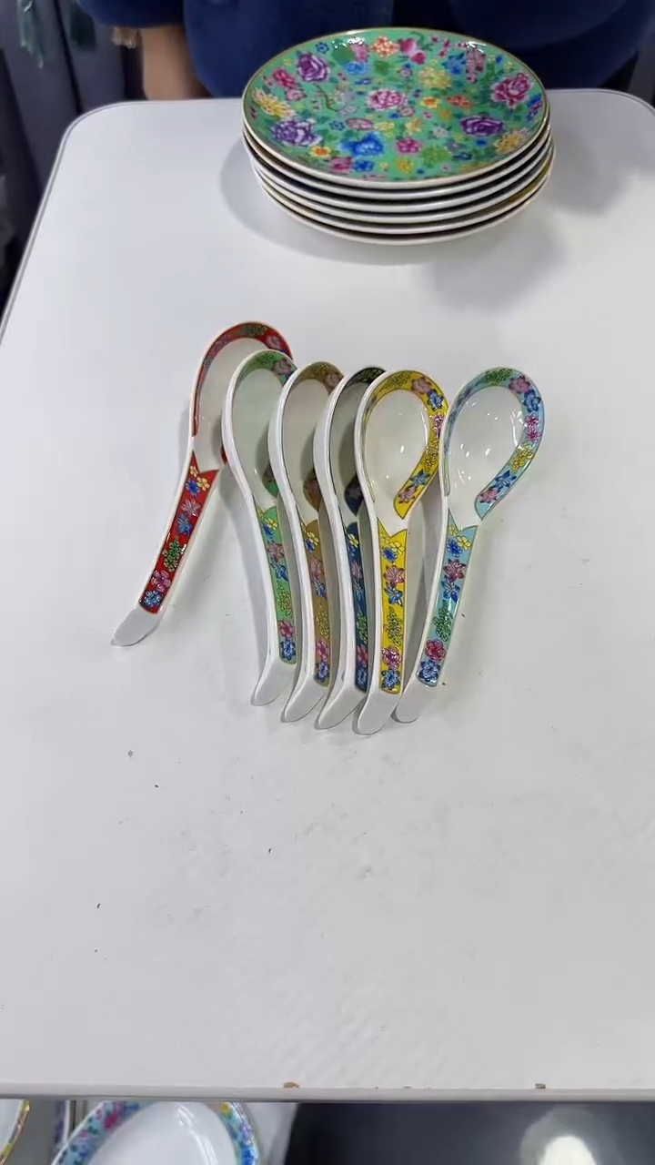 【闪购商品】瓷片 小勺子6个景德镇