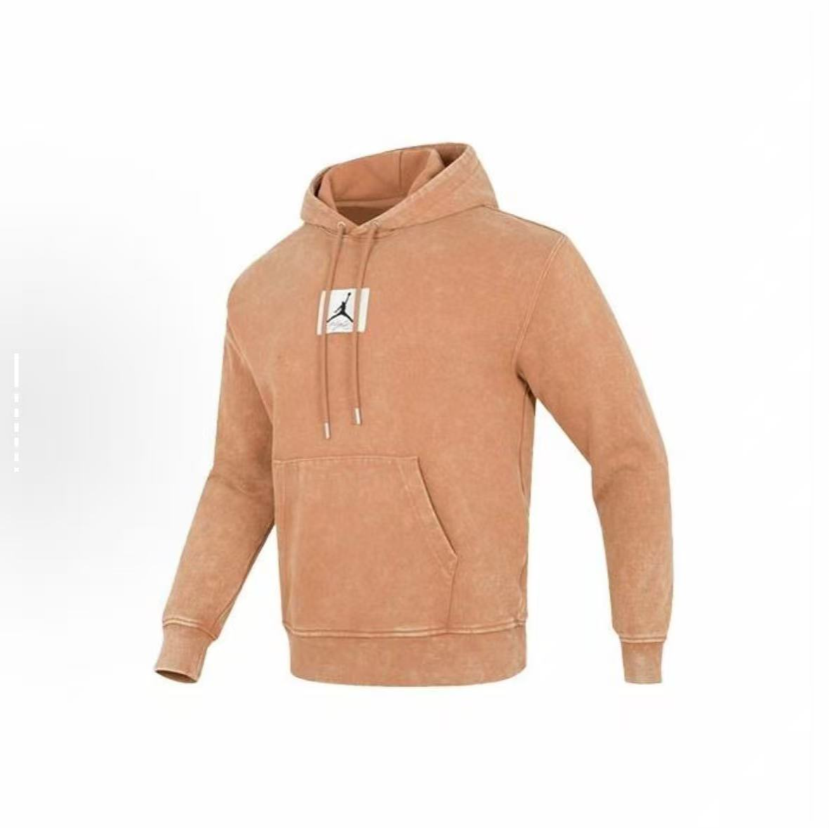  AIR Jordan 扎染Logo运动休闲连帽复古卫衣 矿物土黄DR3088-215