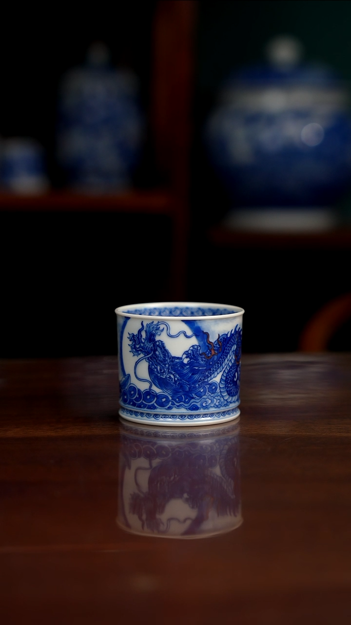 自成堂柴窑 龙杯