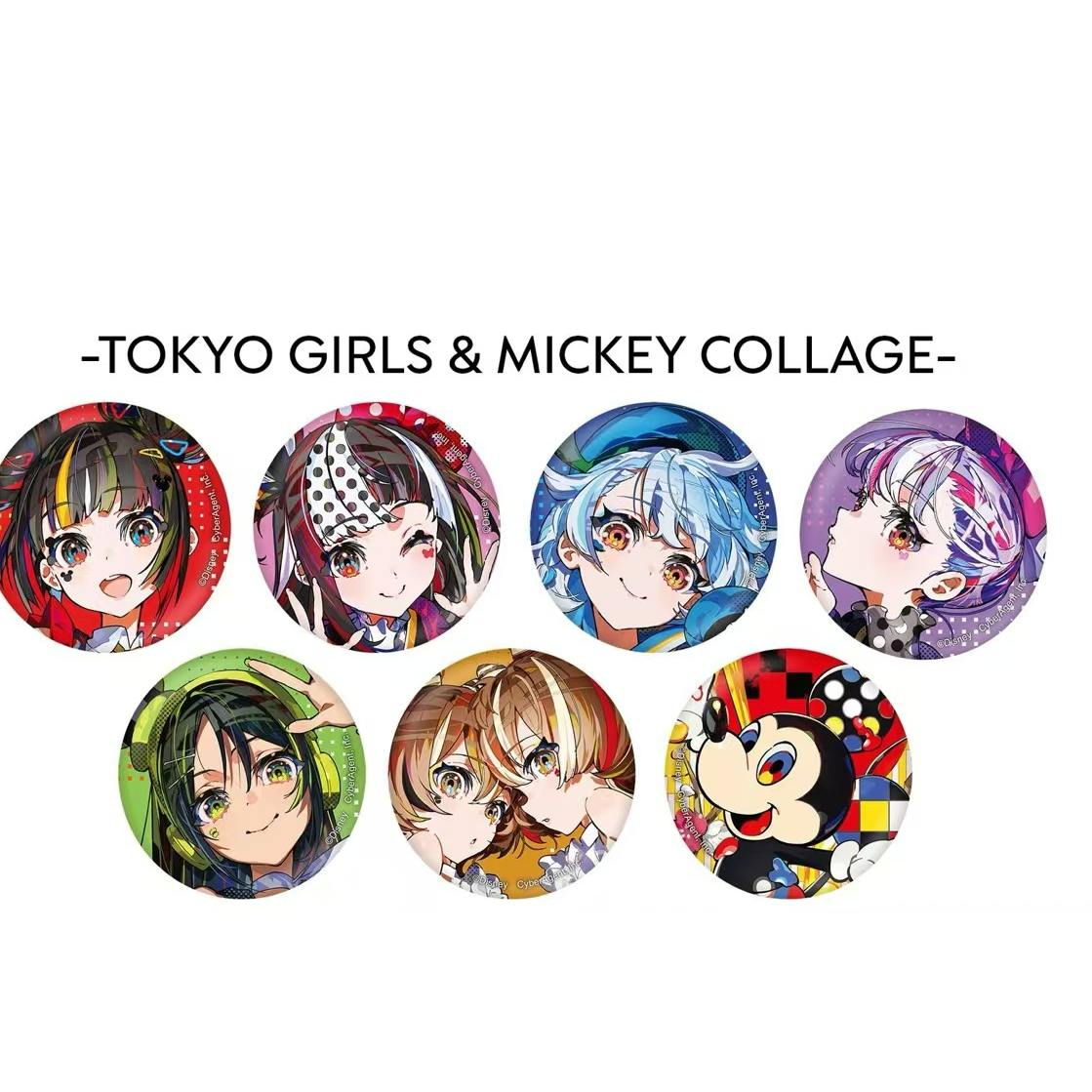 迪士尼二次元化吧唧徽章（盲盒）