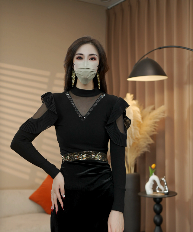 2025秋冬新款设计感轻奢名媛风时尚百搭打底T恤衫