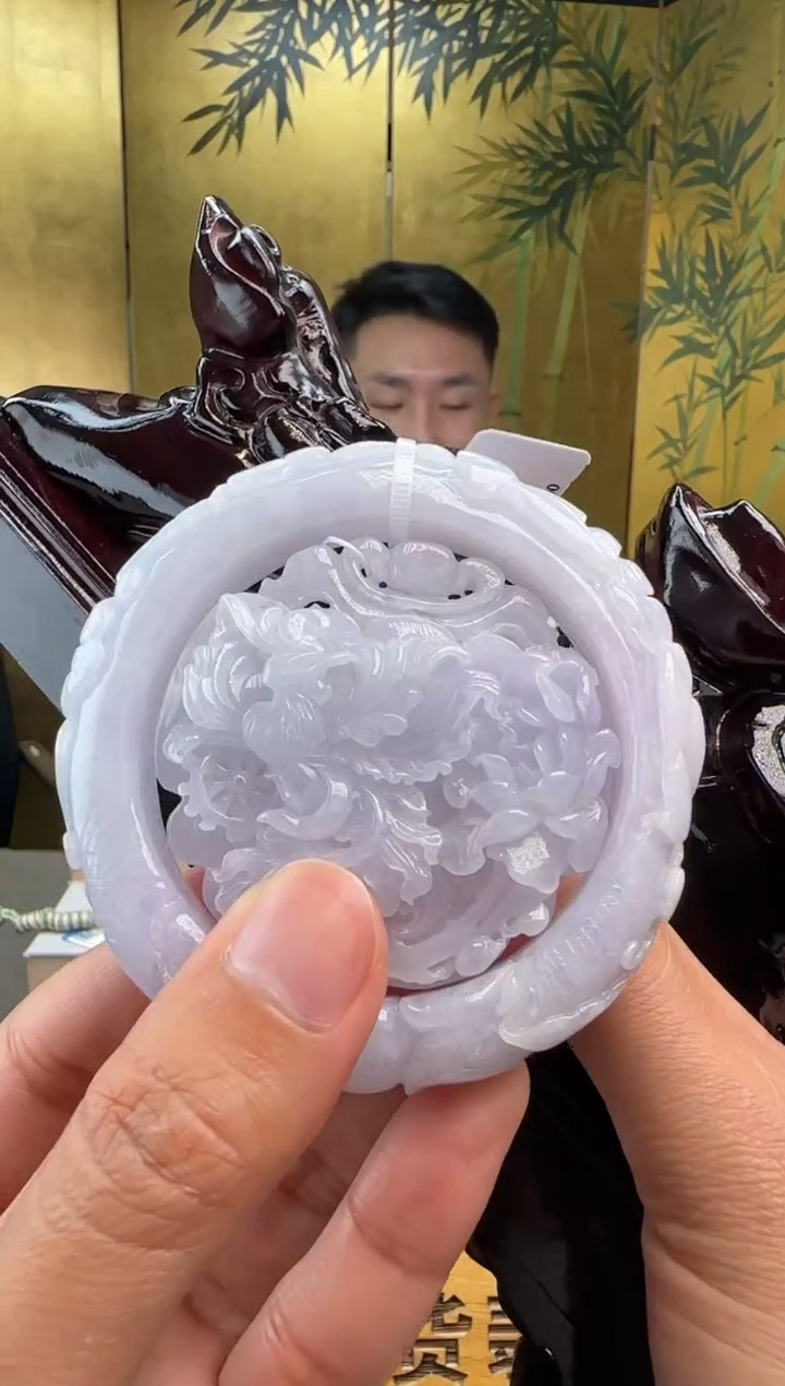 颈饰未镶嵌翡翠一套+底座XM@@960Q7J03900