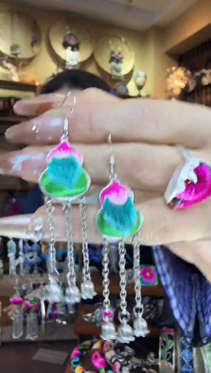 刺绣非遗刺绣民族风耳环