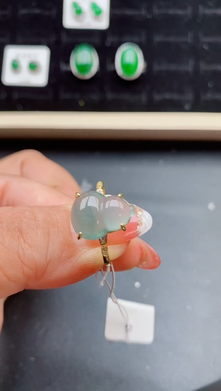 【闪购商品】翡翠戒指银S925镶嵌211212