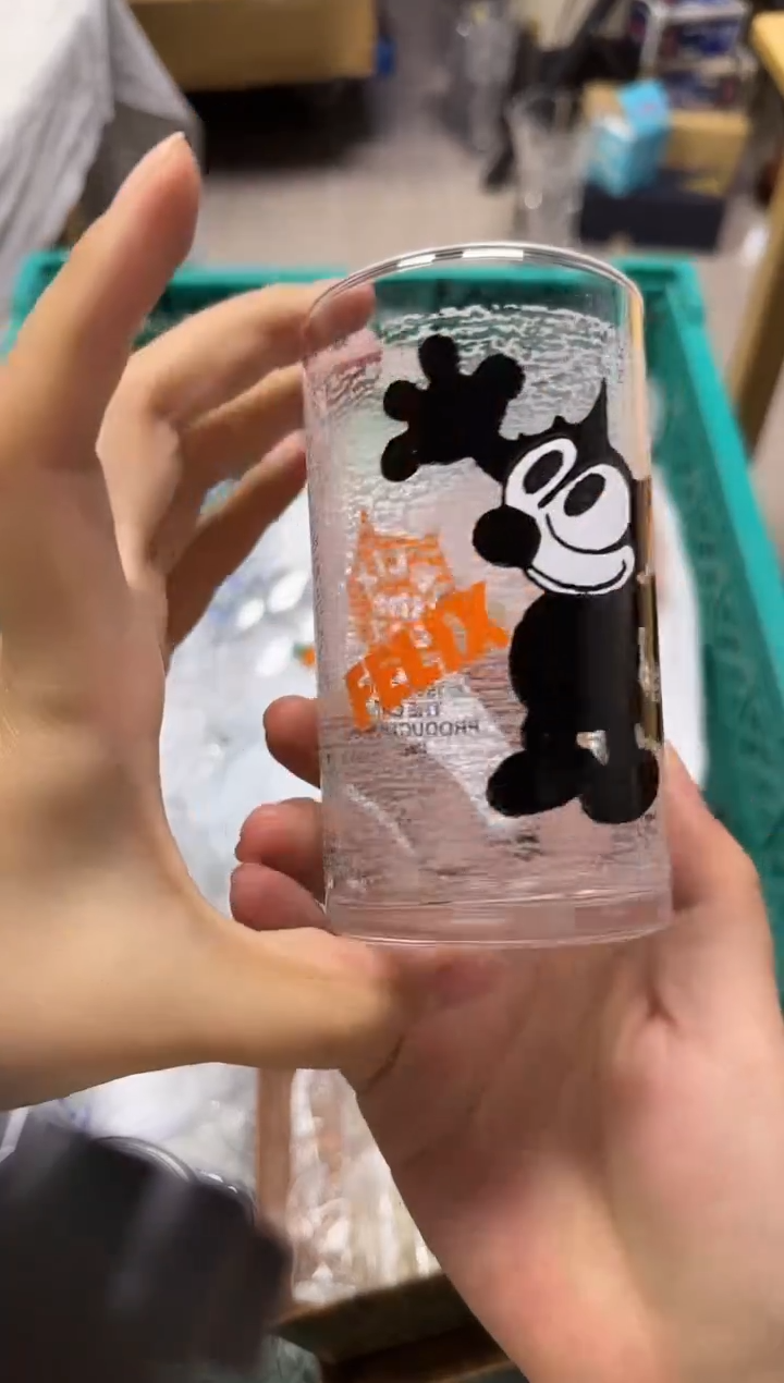 手工艺品玻璃金**猫744