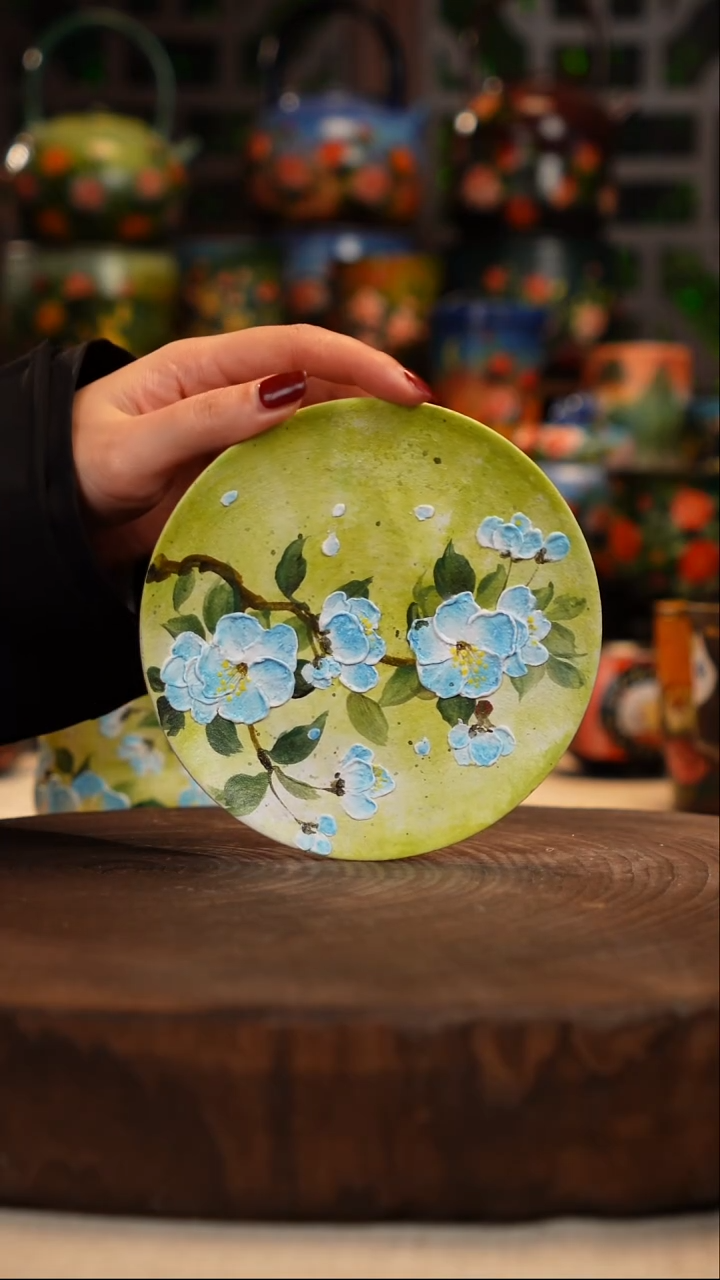 油画   釉下彩   盘