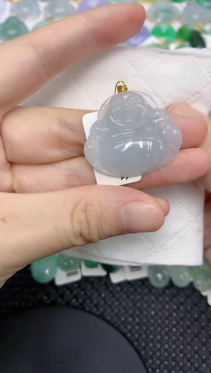 颈饰18K金镶嵌翡翠11111111111