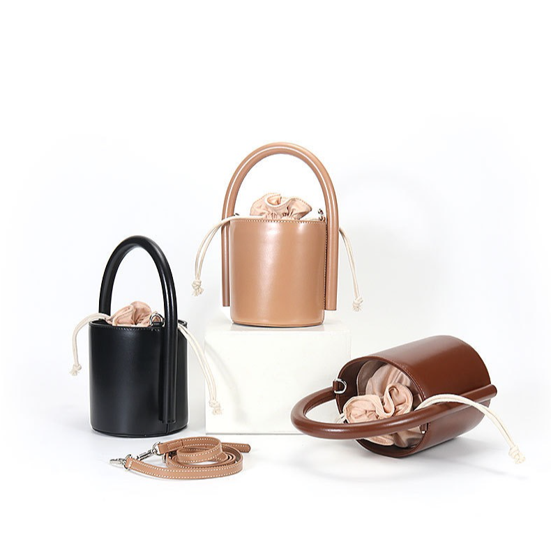 水桶包包2025春夏新款小众设计高级感轻奢ins单肩斜挎水桶包