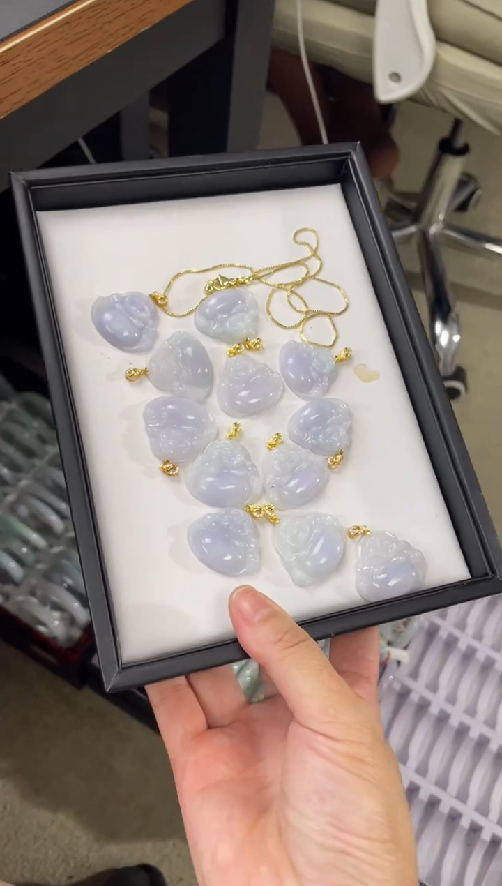 翡翠银S925镶嵌吊坠(赠链)多样性发一