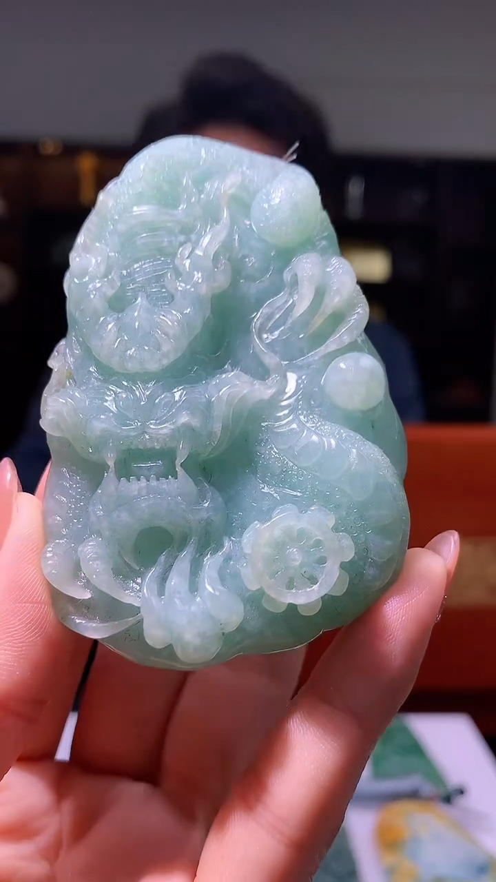 【闪购商品】定制翡翠未镶嵌1051hm-毛货挂件30