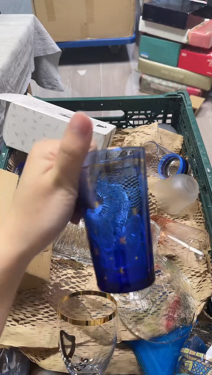 手工艺品琉璃两*422脱金小划