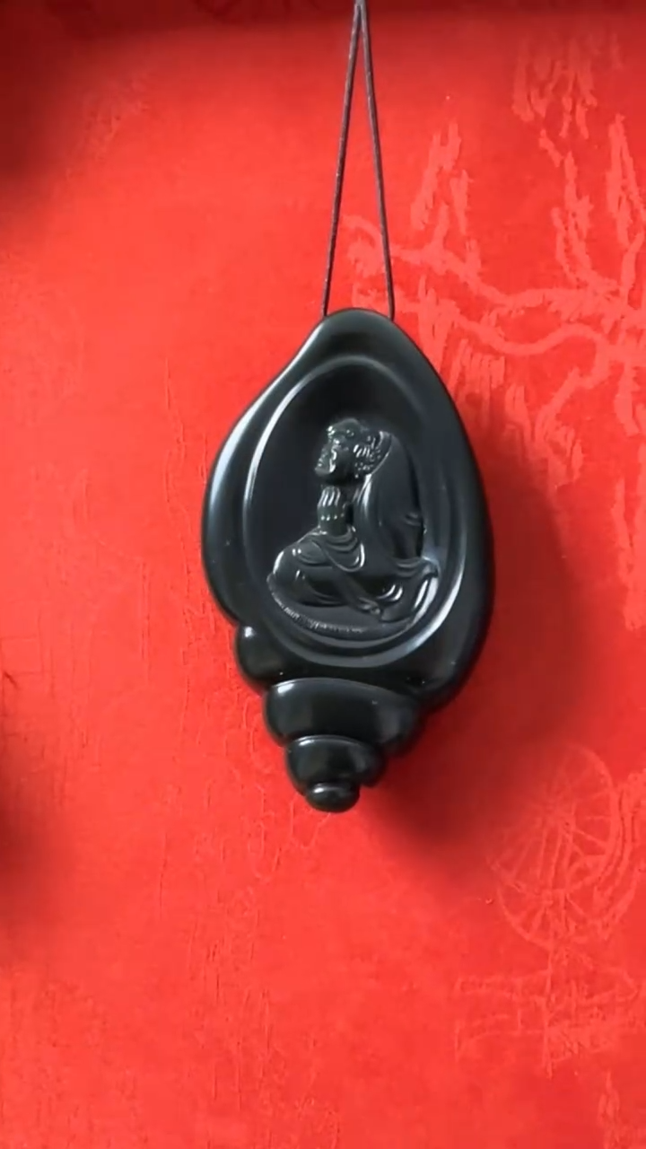 未镶嵌和田玉挂件新疆塔青达摩悟道【苏然大师作品】